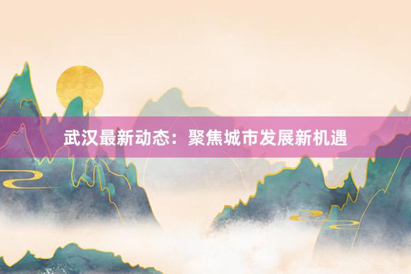 武汉最新动态：聚焦城市发展新机遇